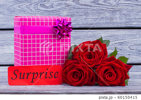 Valentines Day surprise concept. 60150415