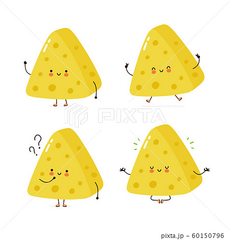 Cute happy cheese character set collection 60150796