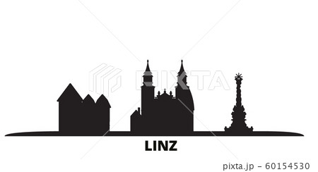 Austria, Linz city skyline isolated vector...のイラスト素材 [60154530] - PIXTA