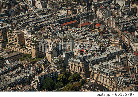 Building roofs and windows seen from the Eiffel Tower Building roofs and windows seen from the Eiffel Tower 60155797