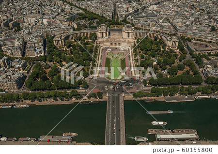 River Seine and Trocadero building seen from the Eiffel Tower 60155800