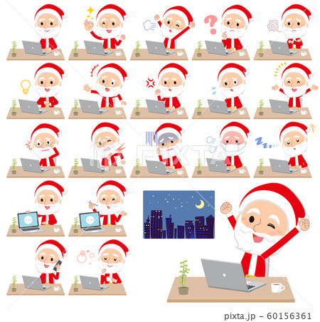 Santa claus_desk work Santa claus_desk work 60156361