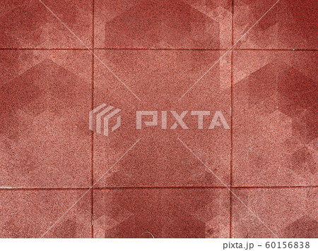 Texture of rubbery tiles, scarlet color with small 60156838