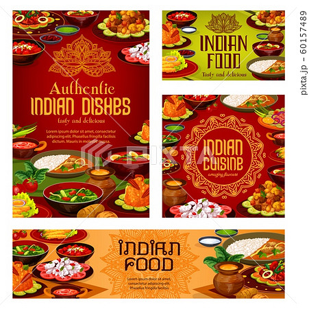 Indian restaurant, authentic food dishes menu Indian restaurant, authentic food dishes menu 60157489