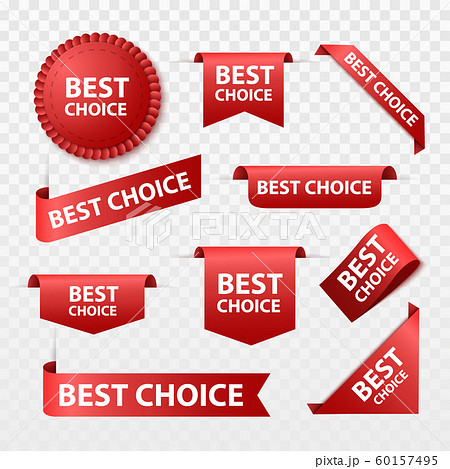 Best choice tags, vector labels 60157495