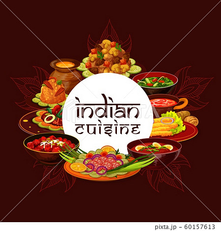 Indian cuisine, authentic food, restaurant menu 60157613