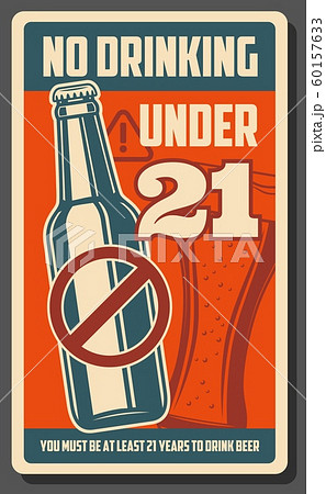 No drinking under 21, alcohol forbidden bar poster No drinking under 21, alcohol forbidden bar poster 60157633