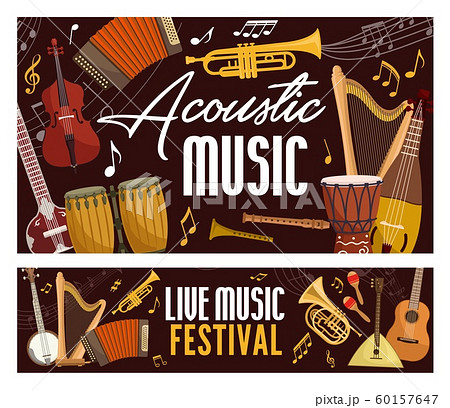 Music, acoustic string and bow musical instruments 60157647