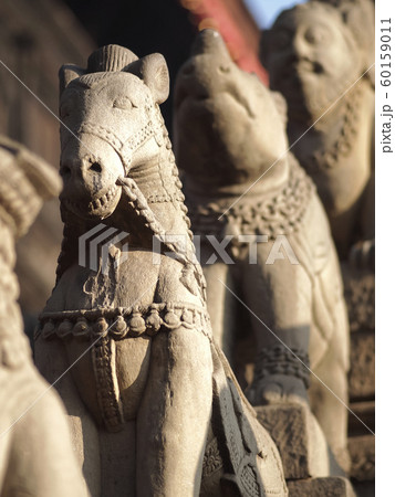 ネパール・バクタプル ダルバール広場 石像 / Durbar Square, Bhaktapur ネパール・バクタプル ダルバール広場 石像 / Durbar Square, Bhaktapur 60159011