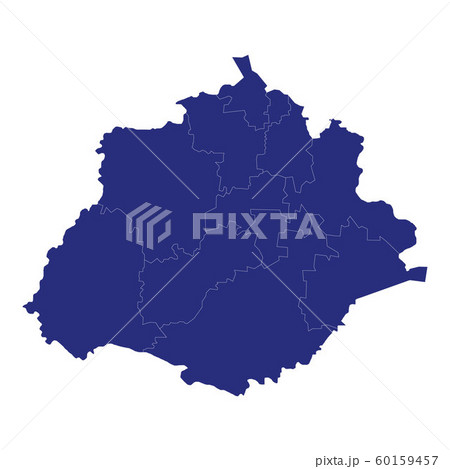 High Quality map is a state of Mexico 60159457