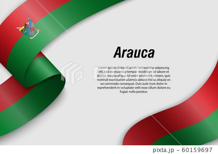 Waving ribbon or banner with flag Department of Waving ribbon or banner with flag Department of 60159697