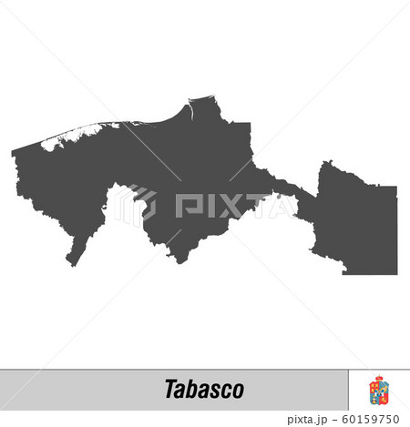 High quality map with flag state of Mexico 60159750