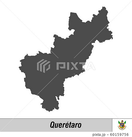 High quality map with flag state of Mexico 60159756