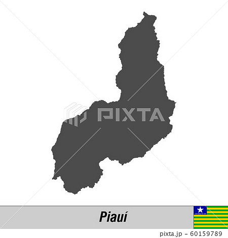 High quality map with flag state of Brazil High quality map with flag state of Brazil 60159789