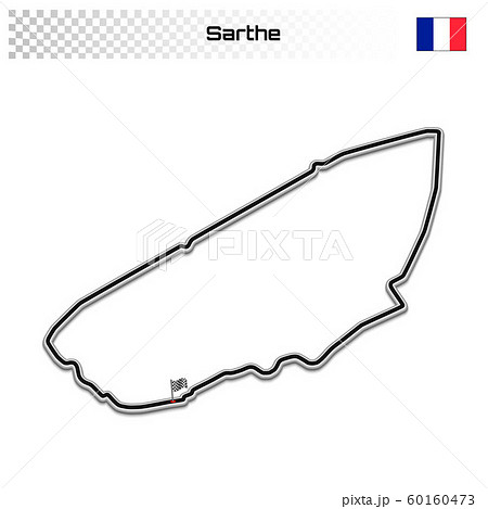 Grand prix race track for motorsport and autosport 60160473