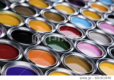 Paint cans palette, Creativity concept Paint cans palette, Creativity concept 60161846