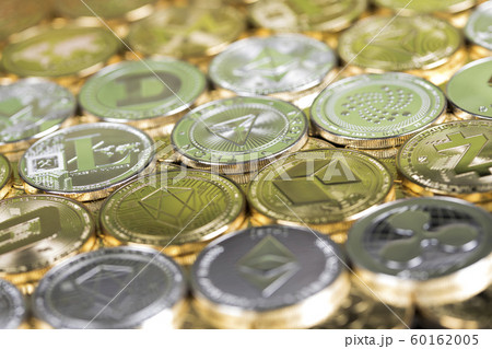Bitcoin, litecoin, etherium coins close up, Bitcoin, litecoin, etherium coins close up, 60162005