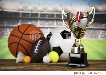 Award winning and championship concept, trophy cup 60162425