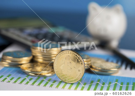 Bitcoins and new virtual money concept 60162626
