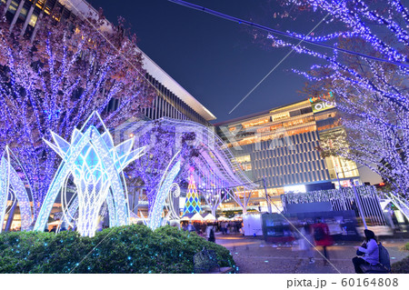都市風景　博多駅イルミネーション 60164808
