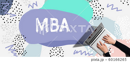MBA with person using laptop 60166265