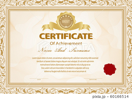 Certificate vintage 60166514