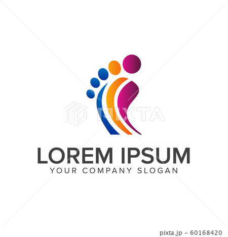 leg people logo design concept template 60168420