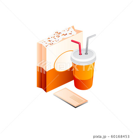 popcorn Vector Illustration Isolated on White popcorn Vector Illustration Isolated on White 60168453