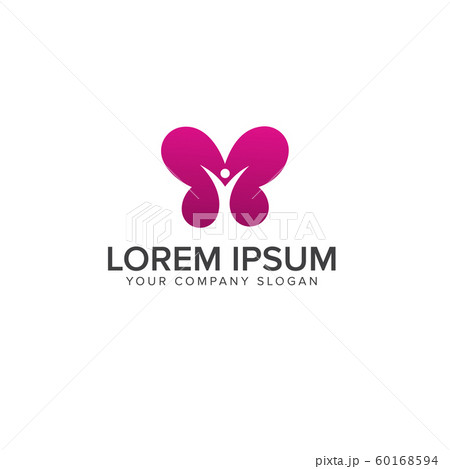 people butterfly Logos. Spa and Esthetics 60168594