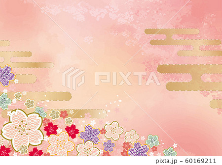 桜 桜 花 背景 4月 春 3月 ひな祭り 節句 早春 フレーム 枠のイラスト素材