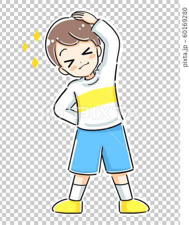 Children bending their body sideways Children bending their body sideways 60169280