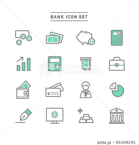BANK ICON SET 60169293