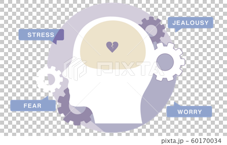 ストレス　感情　うつ病 60170034