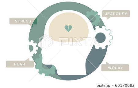 ストレス　感情　うつ病 60170082
