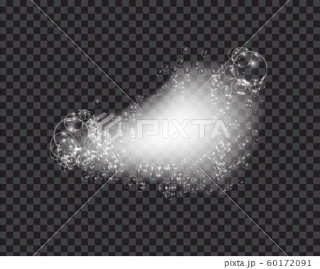 Bath Foam Soap With Bubbles Isolated Vector のイラスト素材