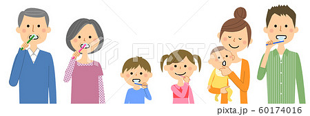 家族　歯磨き 60174016