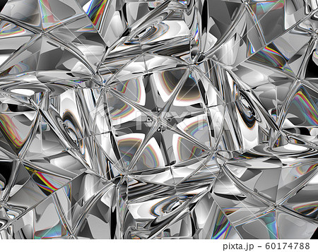 diamond structure extreme closeup and kaleidoscope 60174788