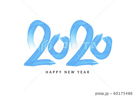 2020 happy new year card, banner. Creative holiday poster. Hand drawn design. Handwritten modern brush lettering background isolated vector. 2020 happy new year card, banner. Creative holiday poster. Hand drawn design. Handwritten modern brush lettering background isolated vector. 60175486
