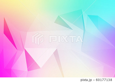 Vector art of faceted 3d crystal colorful shapes. 60177138