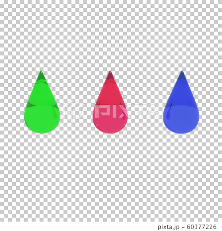 RGB drop 3DCG - Stock Illustration [60177226] - PIXTA