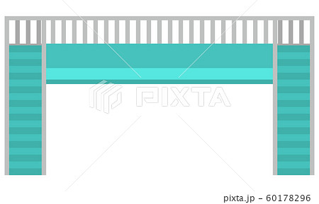 歩道橋のイラスト素材 60178296 Pixta