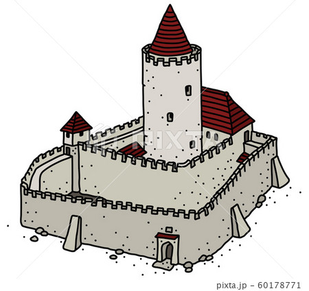 The old gothic stone castle 60178771