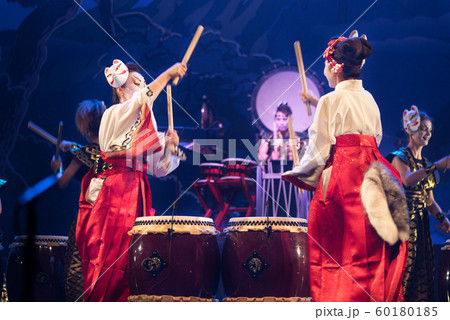 Traditional Japanese performance. Group of 60180185