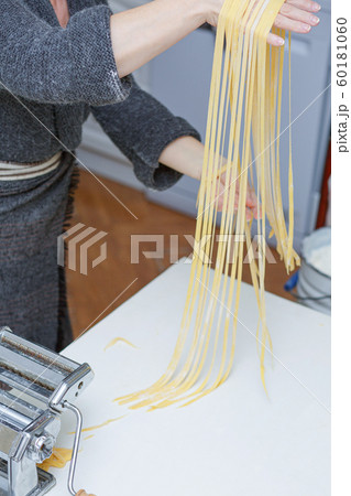 homemade noodles, housewife cooking food homemade noodles, housewife cooking food 60181060