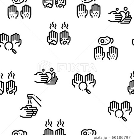 Hand Healthy Hygiene Seamless Pattern Vector Hand Healthy Hygiene Seamless Pattern Vector 60186797