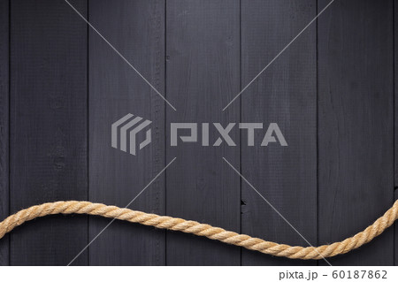 ship rope at wooden background ship rope at wooden background 60187862