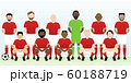 football soccer team in red 60188719