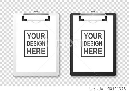 Vector 3d Realistic White and Black Clipboard with Folded Blank Paper and Metal Clip Icon Set Closeup Isolated on Transparent Background. Design Template for Notes, Checklist, Questionnaire, Reminders Vector 3d Realistic White and Black Clipboard with Folded Blank Paper and Metal Clip Icon Set Closeup Isolated on Transparent Background. Design Template for Notes, Checklist, Questionnaire, Reminders 60191398