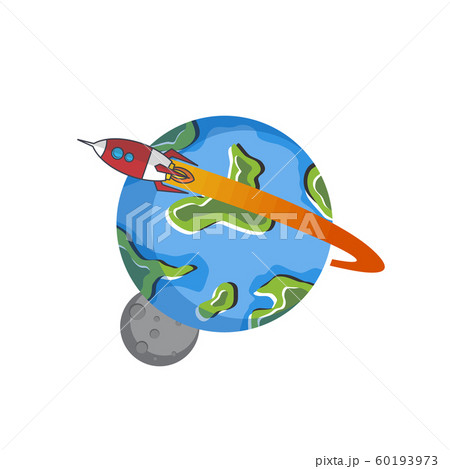 space exploration shuttle ship logo icon sign 60193973