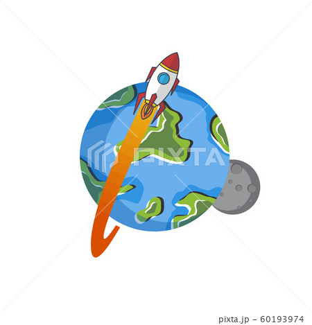 space exploration shuttle ship logo icon sign 60193974